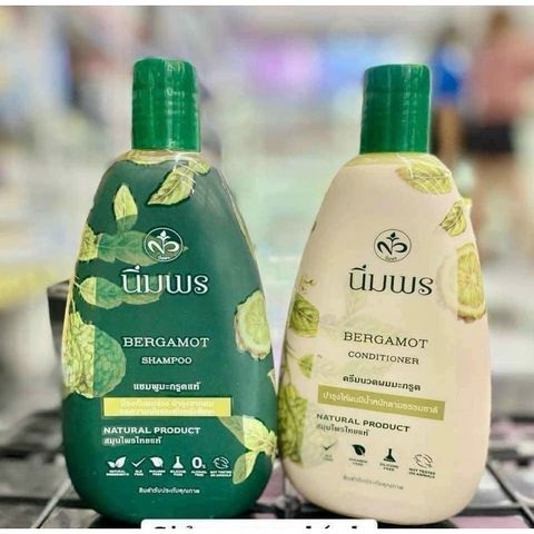 Combo Dầu Gội Xả Chống Rụng Tóc Bergamot Chanh Thái Lan - Bảo Vệ Tóc Khỏe Mạnh, Ngăn Gàu, Dưỡng Ẩm Tự Nhiên